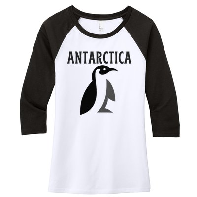 Antarctica Penguins Antarctic Travel Women's Tri-Blend 3/4-Sleeve Raglan Shirt