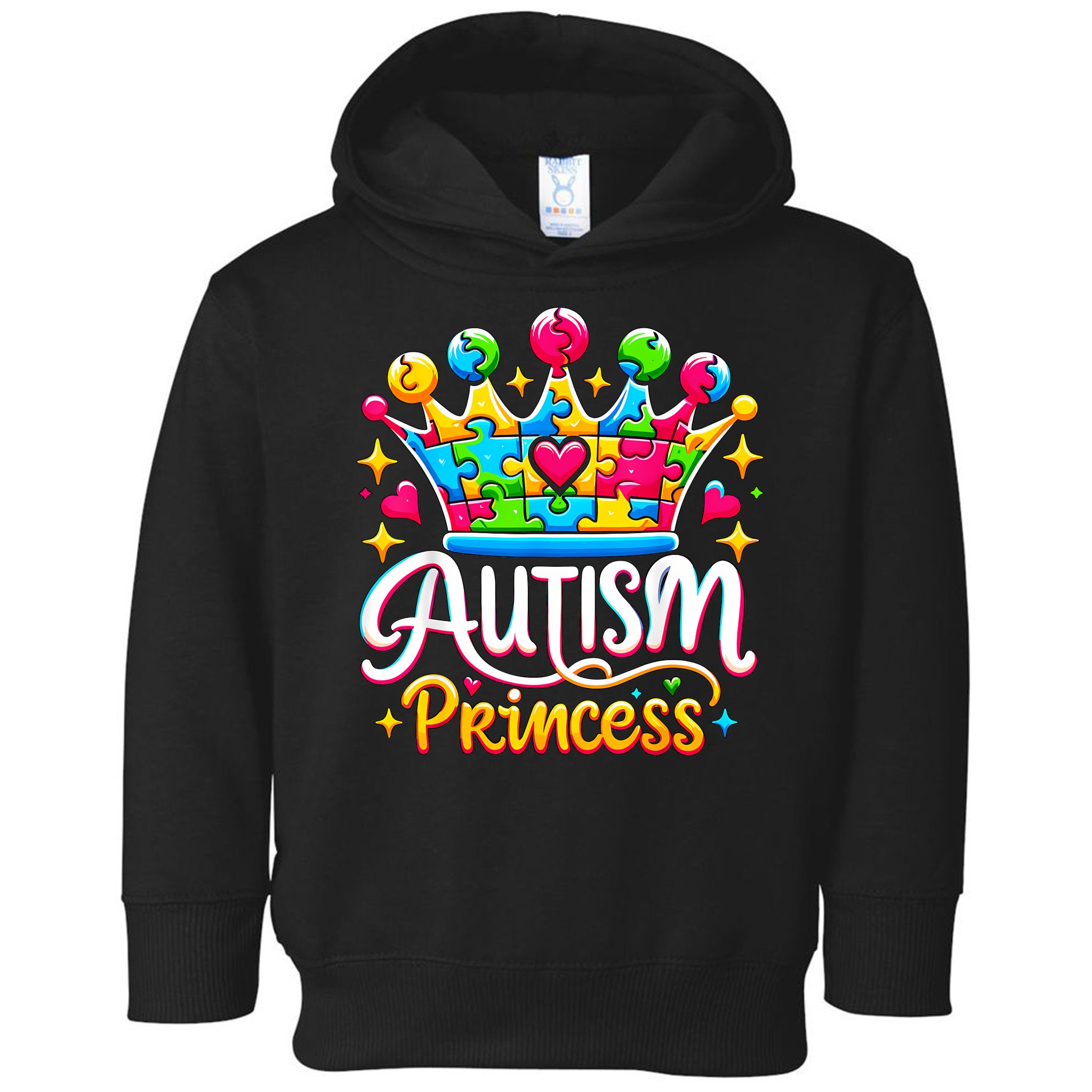 Autism Princess Autism Awareness Queen Girl Toddler Hoodie