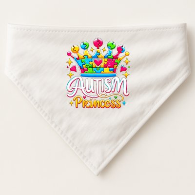 Autism Princess Autism Awareness Queen Girl USA-Made Doggie Bandana