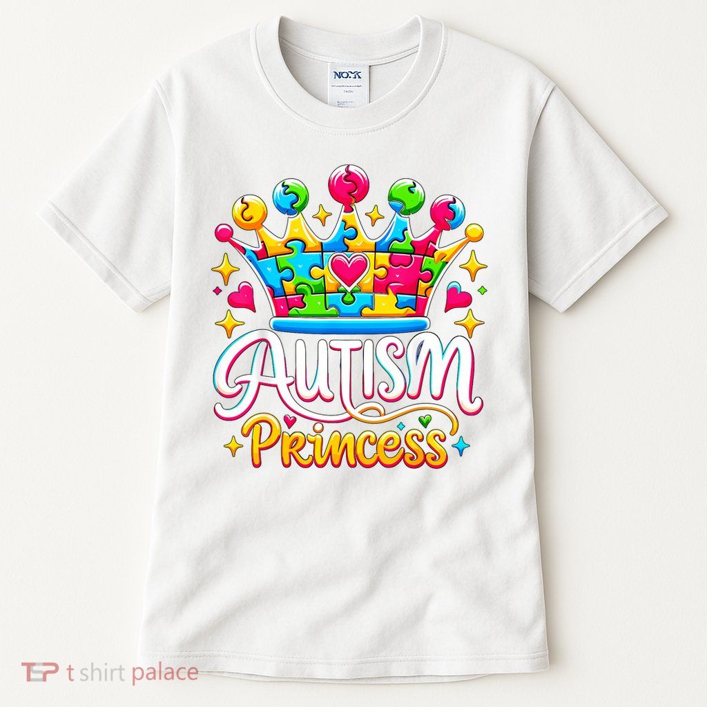 Autism Princess Autism Awareness Queen Girl Tall T-Shirt