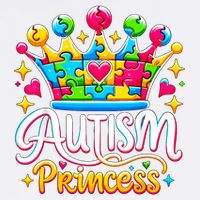 Autism Princess Autism Awareness Queen Girl V-Neck T-Shirt