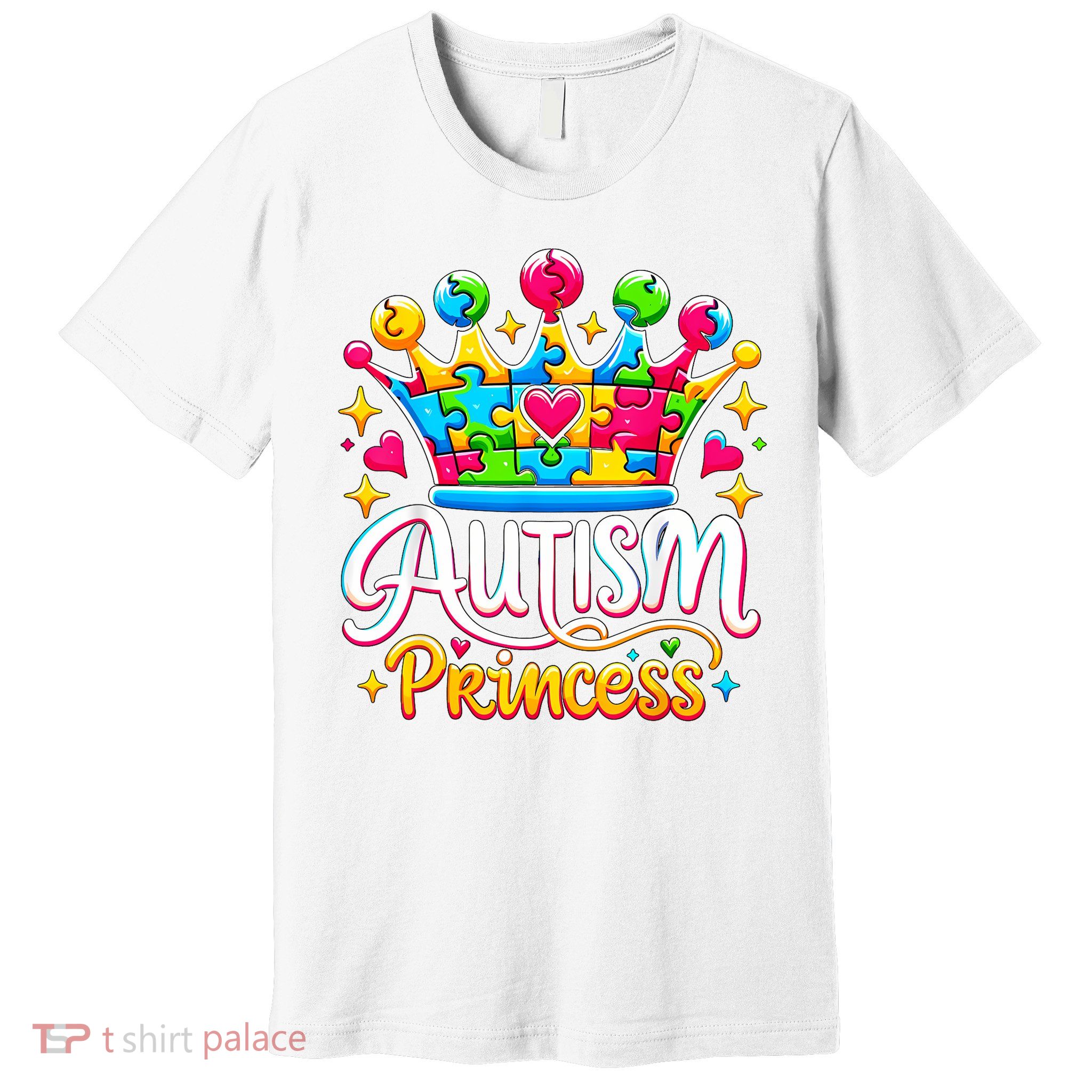 Autism Princess Autism Awareness Queen Girl Premium T-Shirt
