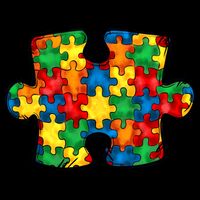 Autism Puzzle Autism Awareness Month 7-Panel Snapback Hat