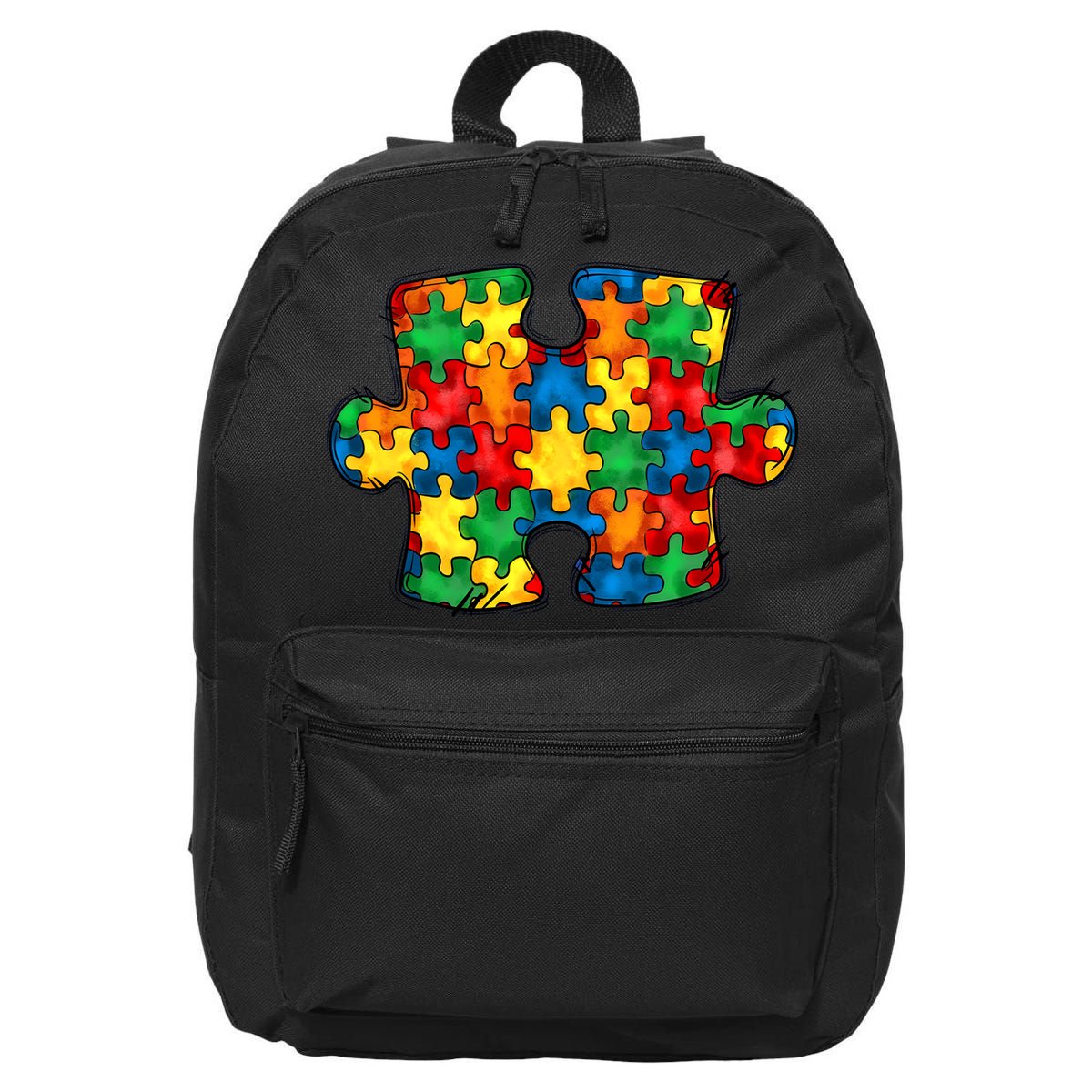 Autism Puzzle Autism Awareness Month 16 in Basic Backpack