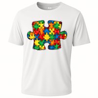 Autism Puzzle Autism Awareness Month Cooling Performance Crew T-Shirt