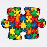 Autism Puzzle Autism Awareness Month Cooling Performance Crew T-Shirt