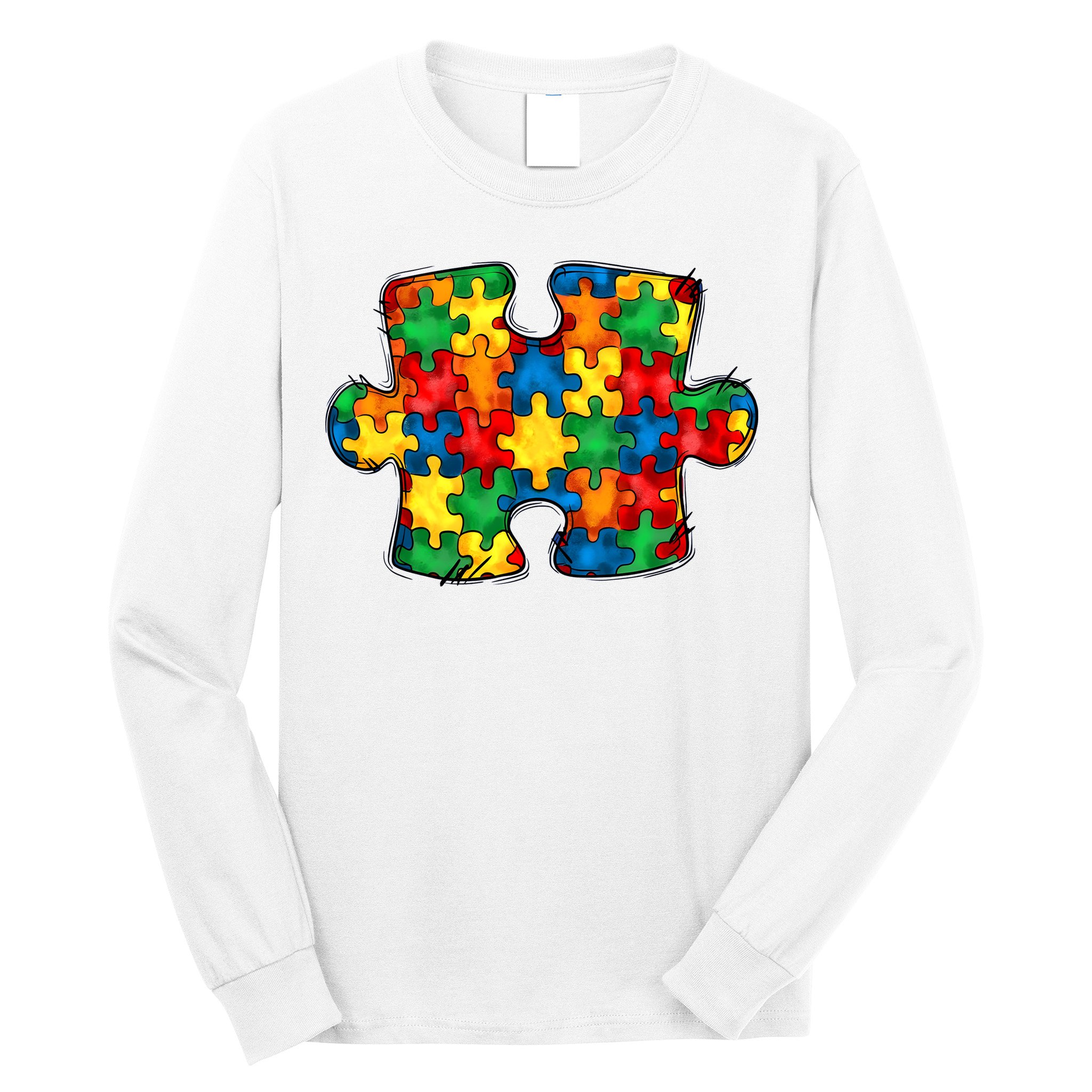 Autism Puzzle Autism Awareness Month Long Sleeve Shirt