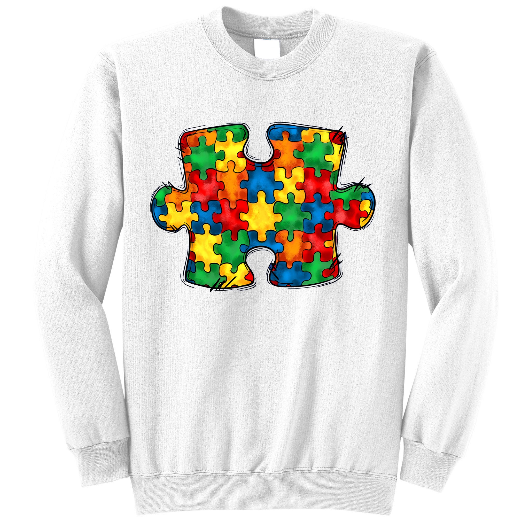 Autism Puzzle Autism Awareness Month Sweatshirt