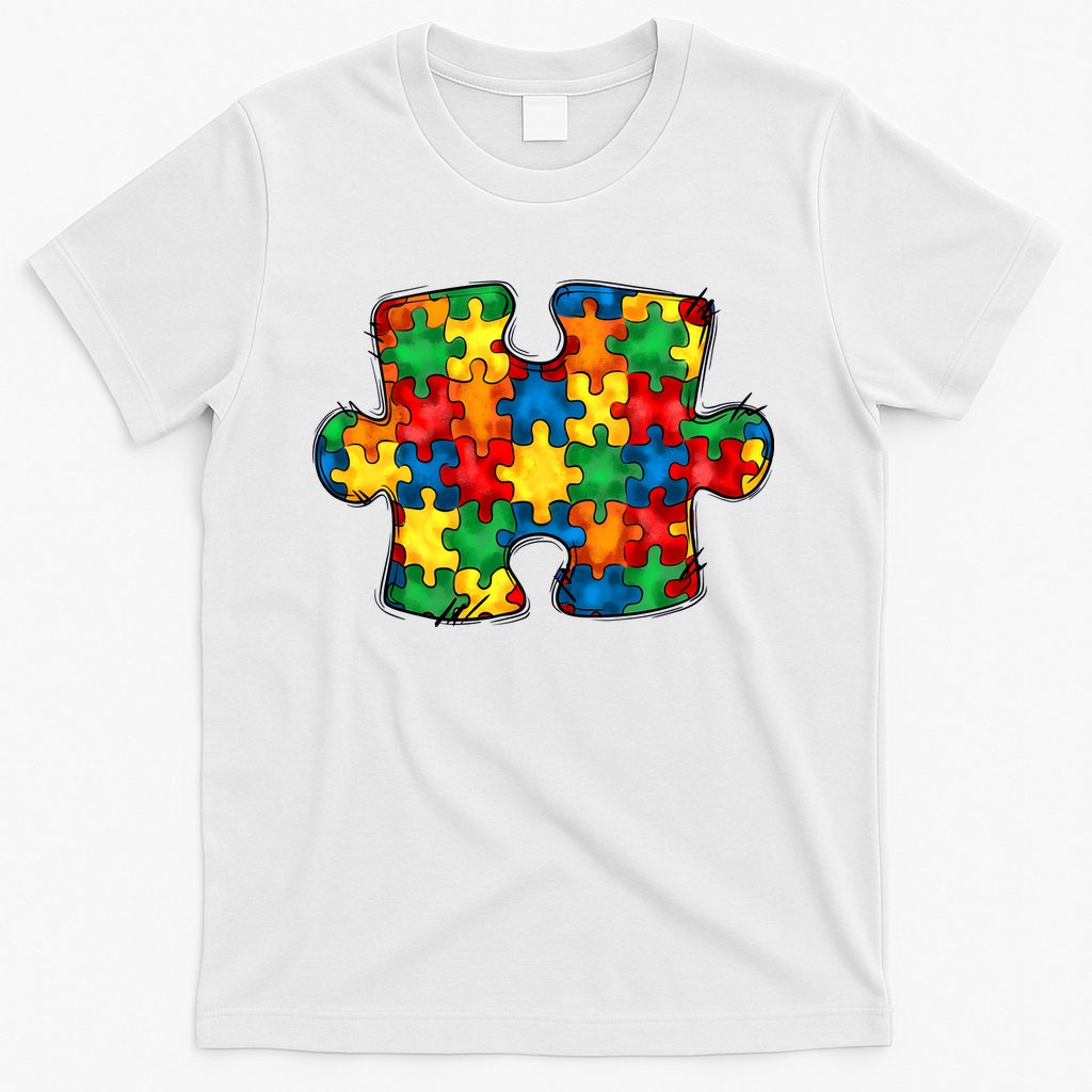 Autism Puzzle Autism Awareness Month T-Shirt