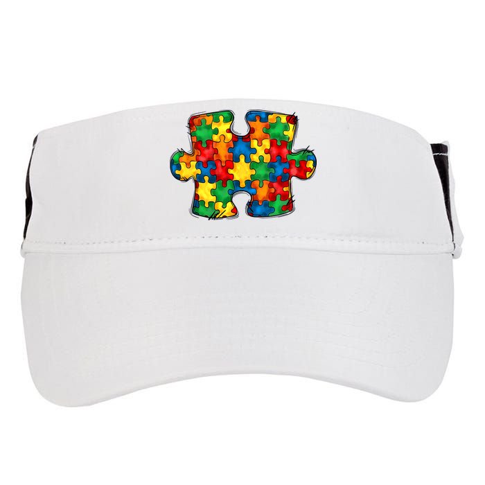 Autism Puzzle Autism Awareness Month Adult Drive Performance Visor