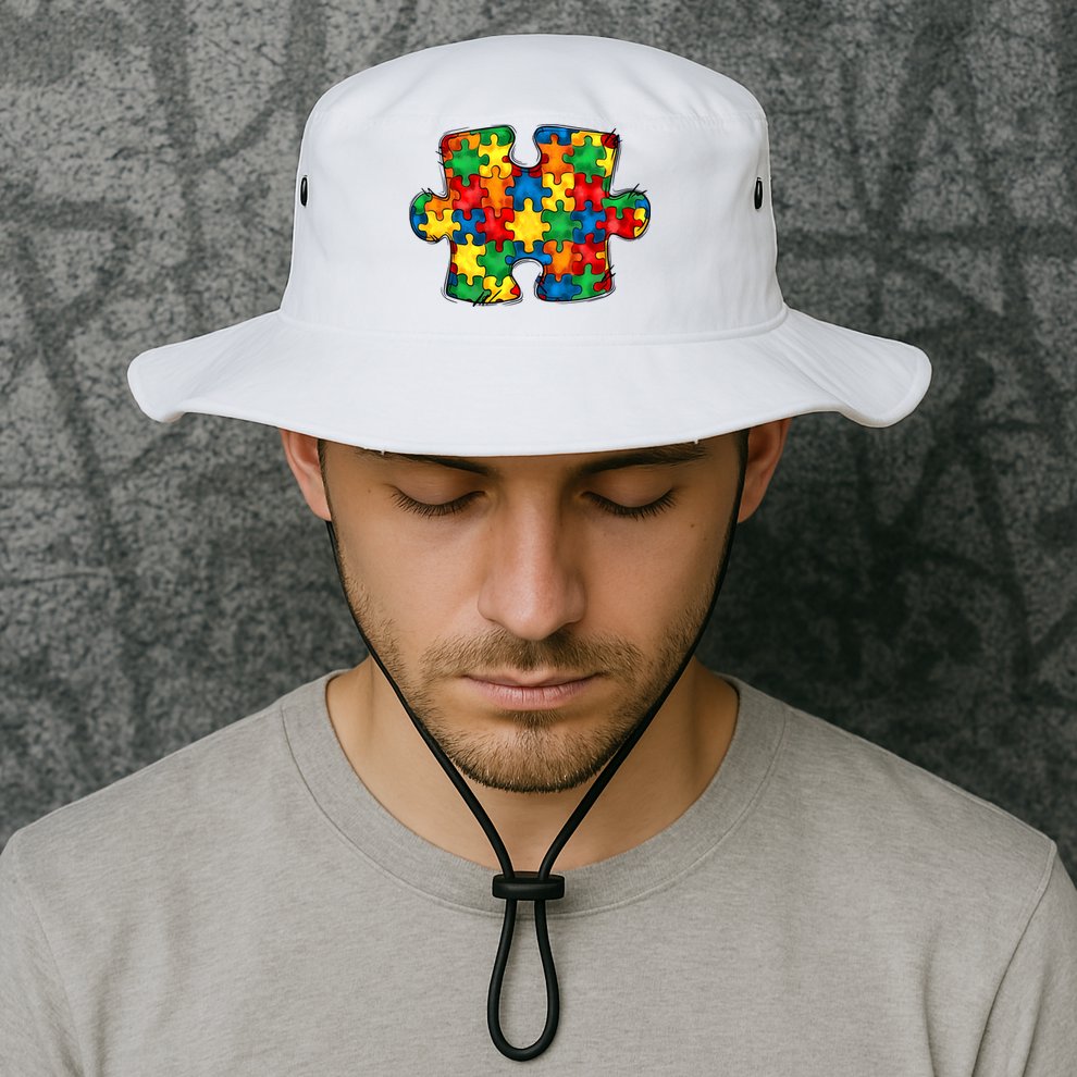Autism Puzzle Autism Awareness Month Bucket Hat