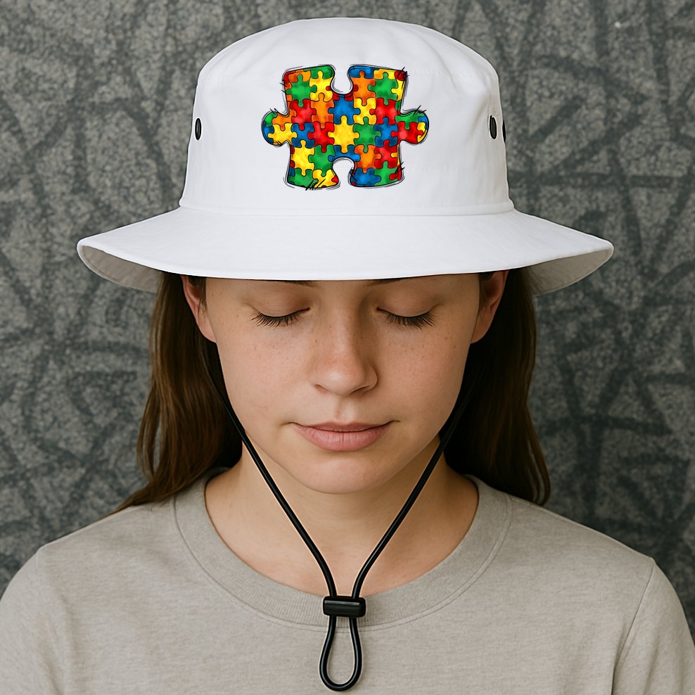 Autism Puzzle Autism Awareness Month Bucket Hat