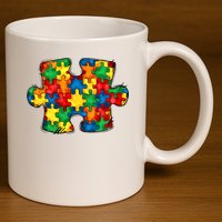 Autism Puzzle Autism Awareness Month 11oz C Handle Ceramic Mug