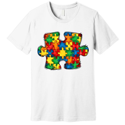 Autism Puzzle Autism Awareness Month Premium T-Shirt