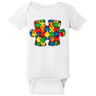 Autism Puzzle Autism Awareness Month Baby Bodysuit