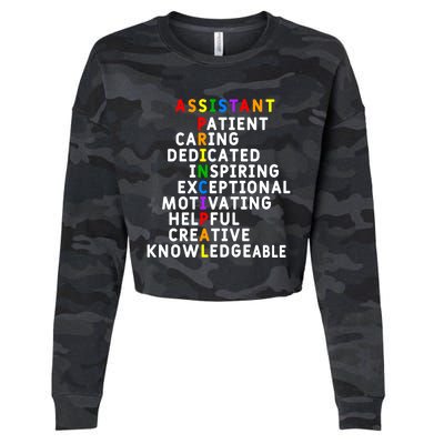 Assistant Principal Appreciation School Assistant Principal Great Gift Cropped Pullover Crew