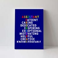 Assistant Principal Appreciation School Assistant Principal Great Gift Canvas