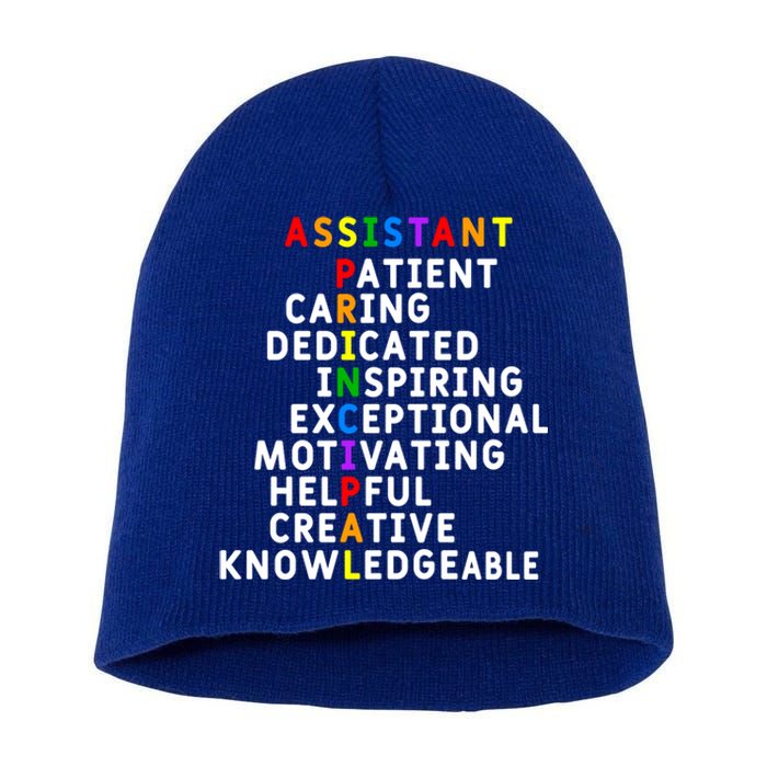 Assistant Principal Appreciation School Assistant Principal Great Gift Short Acrylic Beanie