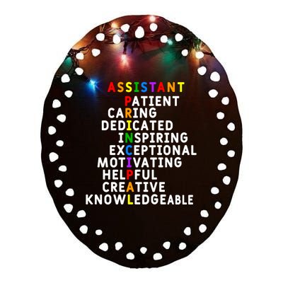 Assistant Principal Appreciation School Assistant Principal Great Gift Ceramic Oval Ornament