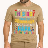 Autism Papa Autism Awareness Support Autism Motivational Cooling Performance Crew T-Shirt