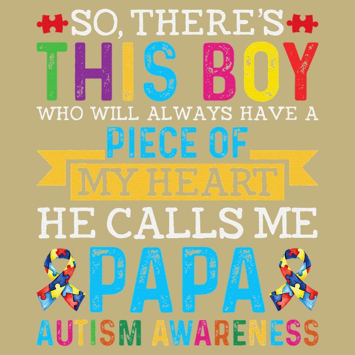 Autism Papa Autism Awareness Support Autism Motivational Cooling Performance Crew T-Shirt