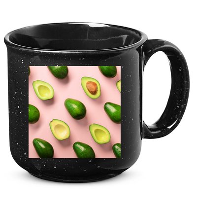 Avocado Pattern 15oz Campfire Ceramic Mug