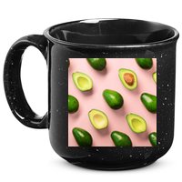 Avocado Pattern 15oz Campfire Ceramic Mug