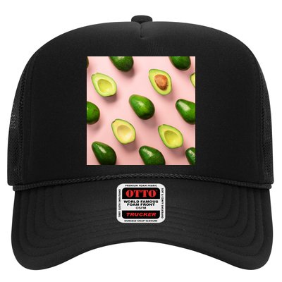 Avocado Pattern Trucker Hat
