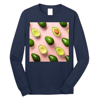 Avocado Pattern Long Sleeve Shirt
