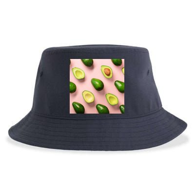 Avocado Pattern Sustainable Bucket Hat