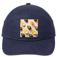 Avocado Pattern 7-Panel Snapback Hat