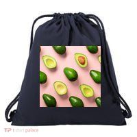 Avocado Pattern Drawstring Bag