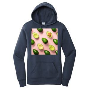 Avocado Pattern Women's Pullover Hoodie