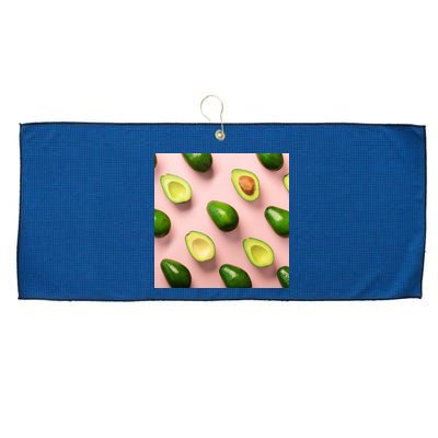 Avocado Pattern Large Microfiber Waffle Golf Towel
