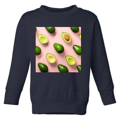 Avocado Pattern Toddler Sweatshirt