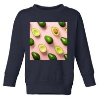 Avocado Pattern Toddler Sweatshirt
