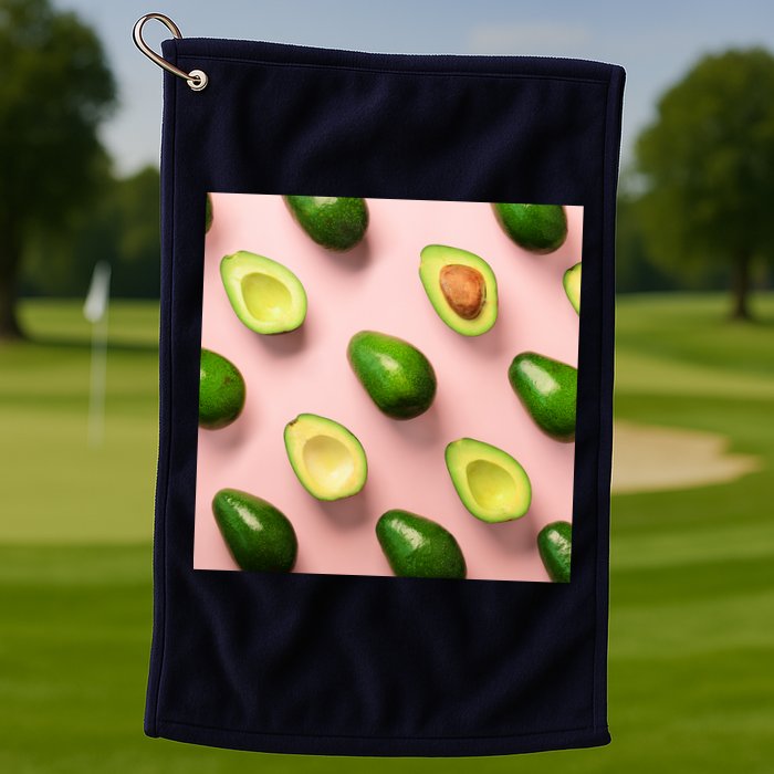 Avocado Pattern Golf Towel