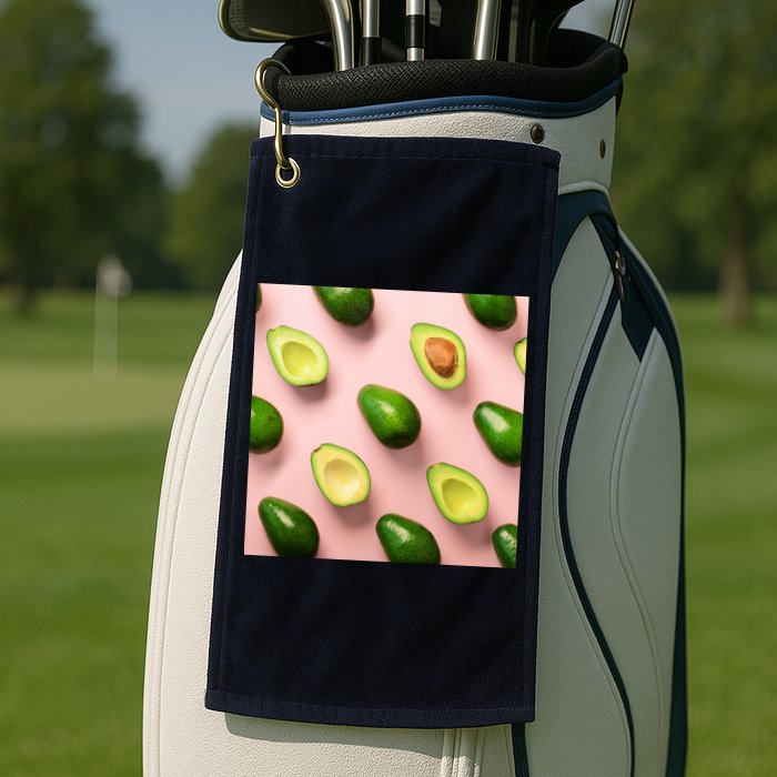 Avocado Pattern Golf Towel