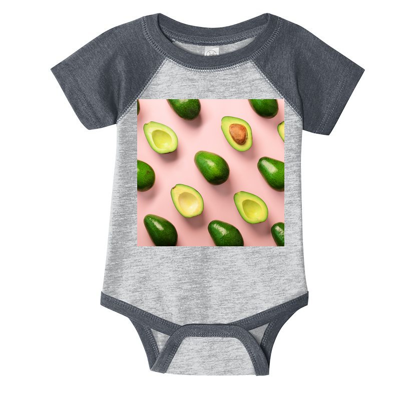 Avocado Pattern Infant Baby Jersey Bodysuit