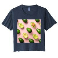 Avocado Pattern Crop Top