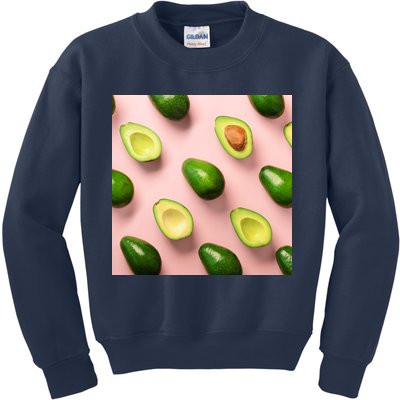 Avocado Pattern Kids Sweatshirt