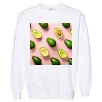 Avocado Pattern Garment-Dyed Sweatshirt