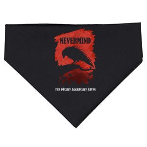 A Passive Aggressive Raven Literature Nevermind Allusion USA-Made Doggie Bandana