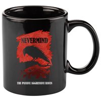 A Passive Aggressive Raven Literature Nevermind Allusion 11oz C Handle Ceramic Mug