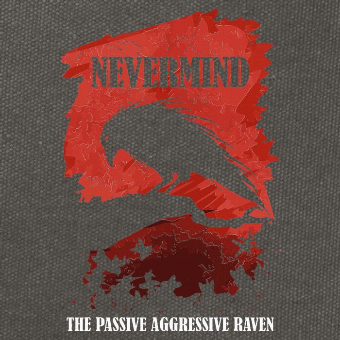 A Passive Aggressive Raven Literature Nevermind Allusion Cotton Canvas Backpack