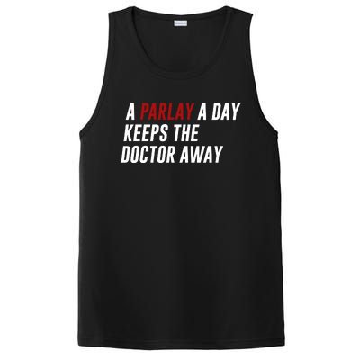 A Parlay A Day Funny Gambling Sports Betting PosiCharge Competitor Tank