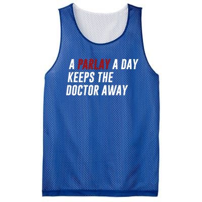 A Parlay A Day Funny Gambling Sports Betting Mesh Reversible Basketball Jersey Tank