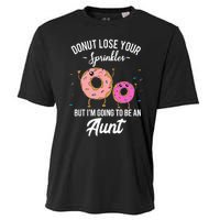 Aunt Pregnancy Announcement Reveal Funny Donut Quote Cooling Performance Crew T-Shirt