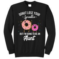 Aunt Pregnancy Announcement Reveal Funny Donut Quote Sweatshirt