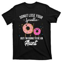 Aunt Pregnancy Announcement Reveal Funny Donut Quote T-Shirt